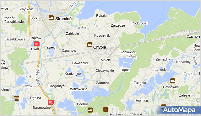 mapa Mnich, Mnich na mapie Targeo