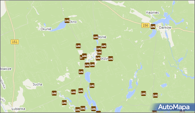 mapa Moczydło gmina Barlinek, Moczydło gmina Barlinek na mapie Targeo