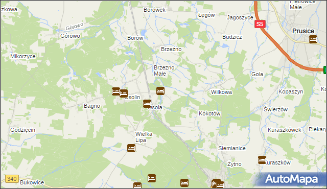 mapa Morzęcin Mały, Morzęcin Mały na mapie Targeo