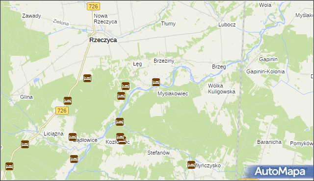 mapa Mysiakowiec, Mysiakowiec na mapie Targeo