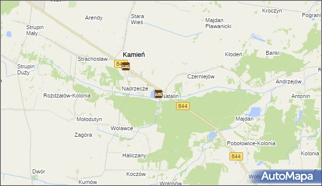 mapa Natalin gmina Kamień, Natalin gmina Kamień na mapie Targeo