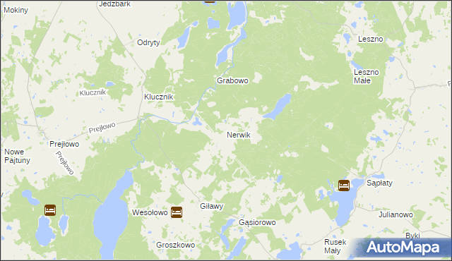 mapa Nerwik, Nerwik na mapie Targeo