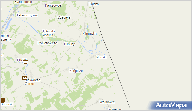 mapa Nomiki, Nomiki na mapie Targeo