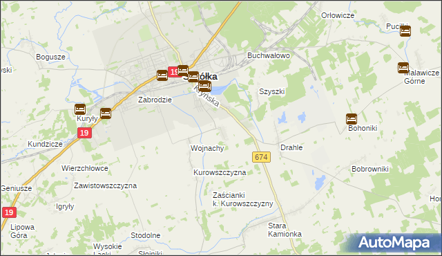 mapa Nowa Kamionka gmina Sokółka, Nowa Kamionka gmina Sokółka na mapie Targeo