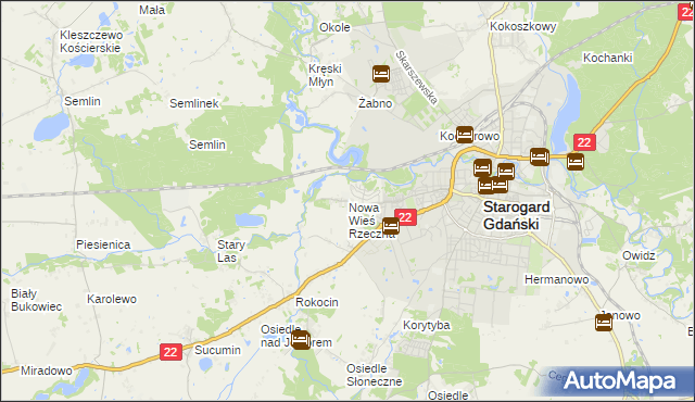 mapa Nowa Wieś Rzeczna, Nowa Wieś Rzeczna na mapie Targeo