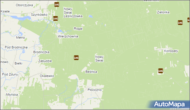 mapa Nowy Świat gmina Górzno, Nowy Świat gmina Górzno na mapie Targeo