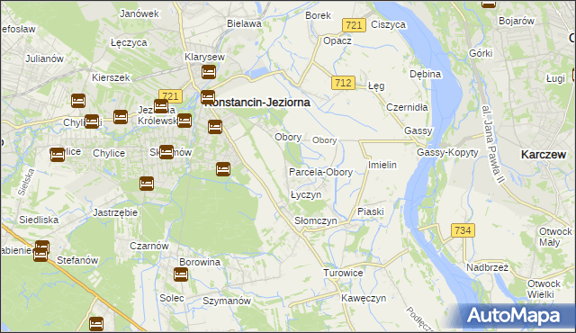 mapa Parcela-Obory, Parcela-Obory na mapie Targeo