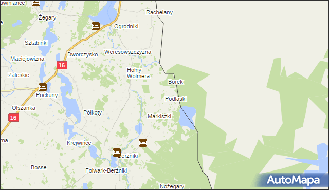 mapa Podlaski gmina Sejny, Podlaski gmina Sejny na mapie Targeo