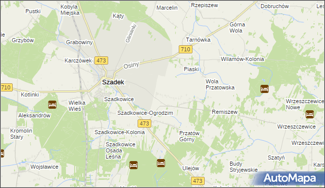 mapa Przatów Dolny, Przatów Dolny na mapie Targeo