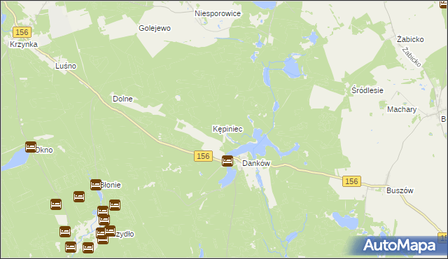 mapa Przyłęki gmina Pełczyce, Przyłęki gmina Pełczyce na mapie Targeo