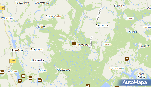 mapa Przyrzecze, Przyrzecze na mapie Targeo
