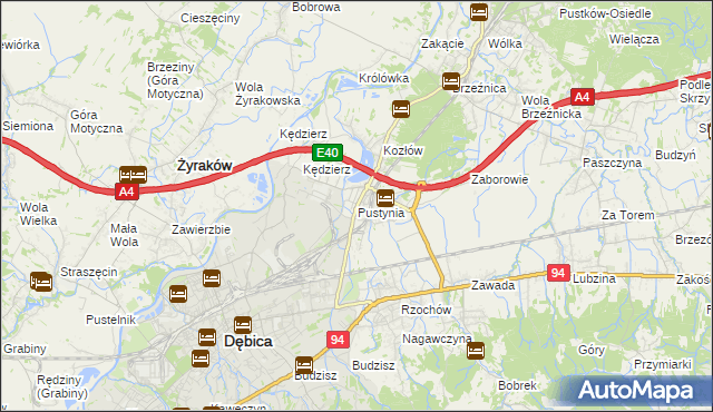 mapa Pustynia, Pustynia na mapie Targeo