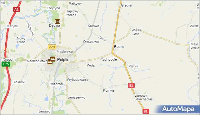 mapa Rudnopole, Rudnopole na mapie Targeo