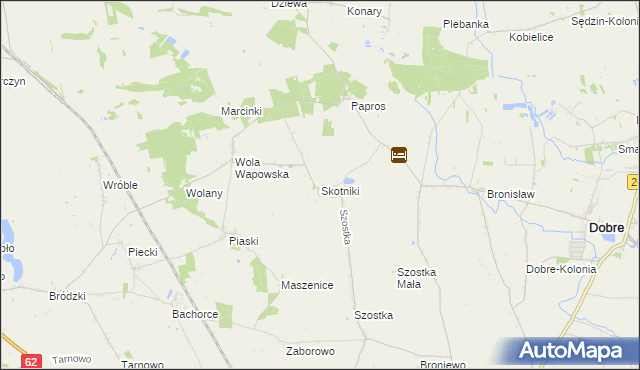 mapa Skotniki gmina Kruszwica, Skotniki gmina Kruszwica na mapie Targeo