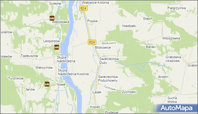 mapa Świeciechów Duży, Świeciechów Duży na mapie Targeo