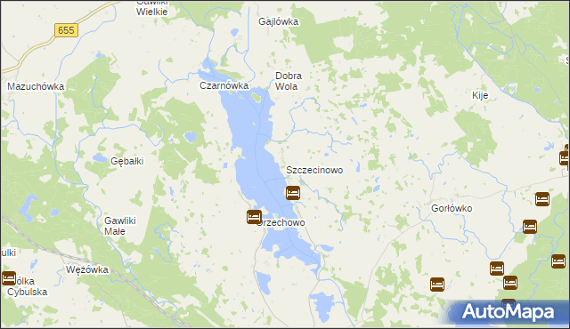 mapa Szczecinowo, Szczecinowo na mapie Targeo