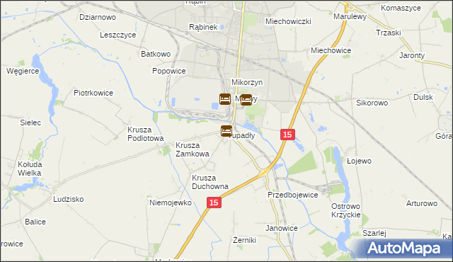 mapa Tupadły gmina Inowrocław, Tupadły gmina Inowrocław na mapie Targeo