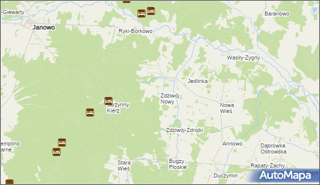 mapa Zdziwój Nowy, Zdziwój Nowy na mapie Targeo