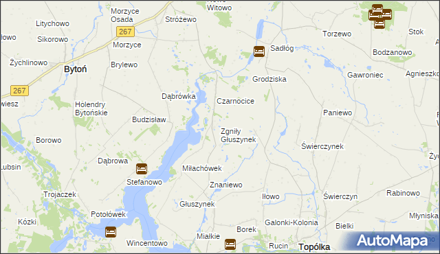 mapa Zgniły Głuszynek, Zgniły Głuszynek na mapie Targeo