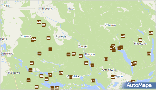 mapa Zgorzel, Zgorzel na mapie Targeo