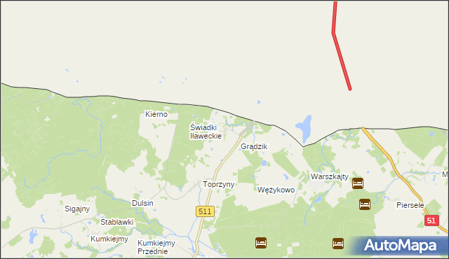mapa Żywkowo gmina Górowo Iławeckie, Żywkowo gmina Górowo Iławeckie na mapie Targeo