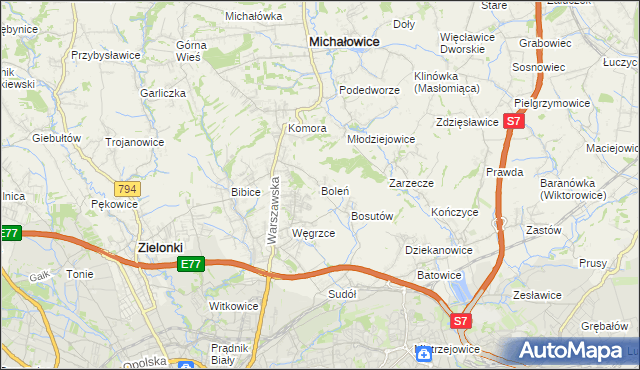 mapa Boleń, Boleń na mapie Targeo