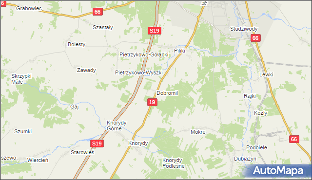 mapa Dobromil, Dobromil na mapie Targeo