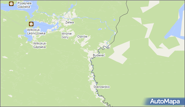 mapa Budwieć, Budwieć na mapie Targeo