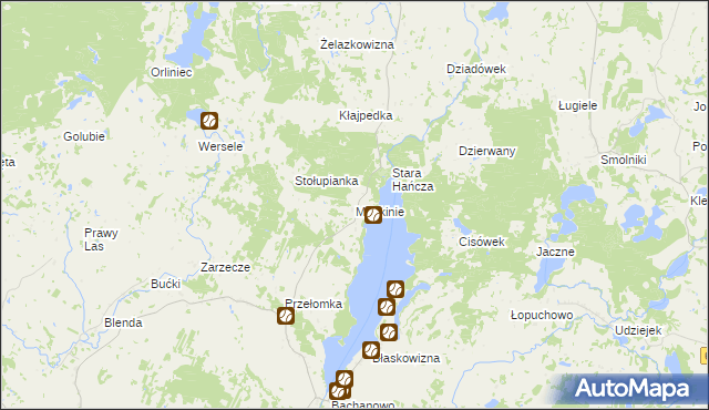 mapa Mierkinie, Mierkinie na mapie Targeo