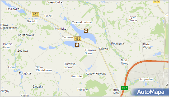 mapa Turówka Stara, Turówka Stara na mapie Targeo