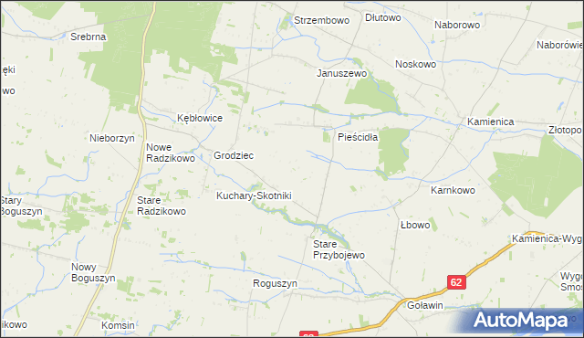 mapa Nowe Przybojewo, Nowe Przybojewo na mapie Targeo