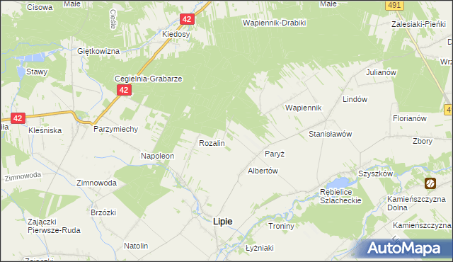 mapa Chałków, Chałków na mapie Targeo