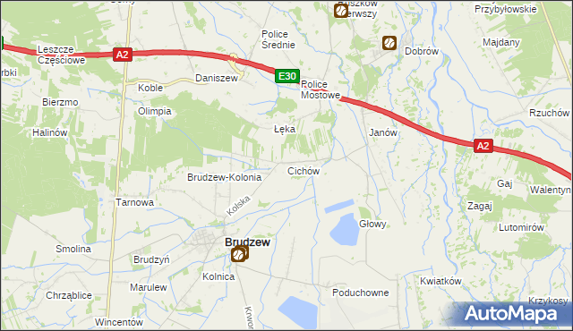mapa Cichów, Cichów na mapie Targeo
