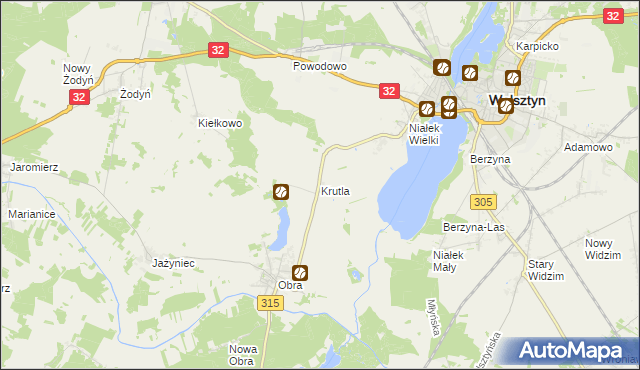 mapa Krutla, Krutla na mapie Targeo