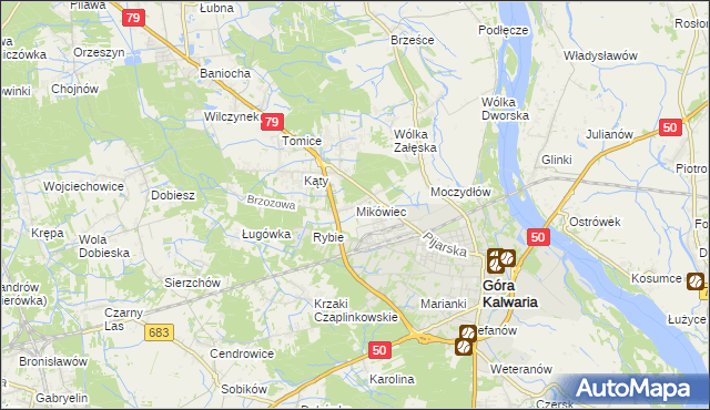 mapa Mikówiec, Mikówiec na mapie Targeo
