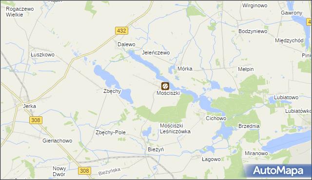 mapa Mościszki, Mościszki na mapie Targeo