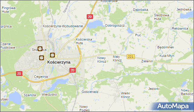 mapa Nowy Klincz, Nowy Klincz na mapie Targeo