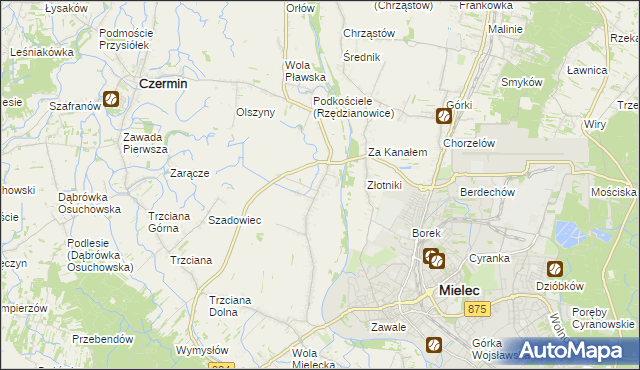 mapa Rzędzianowice, Rzędzianowice na mapie Targeo