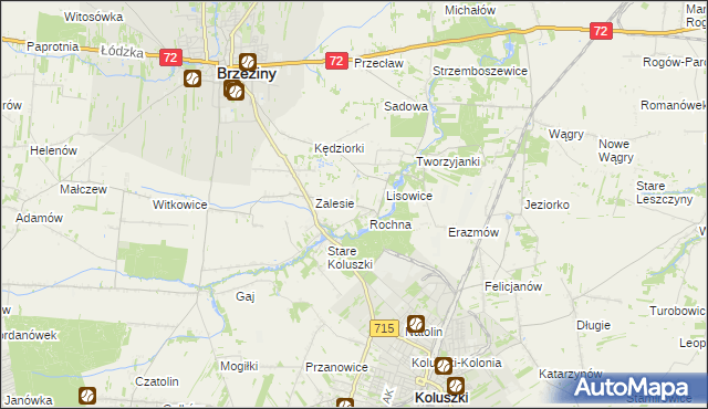 mapa Ścibiorów, Ścibiorów na mapie Targeo