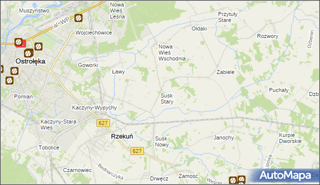 mapa Susk Stary, Susk Stary na mapie Targeo