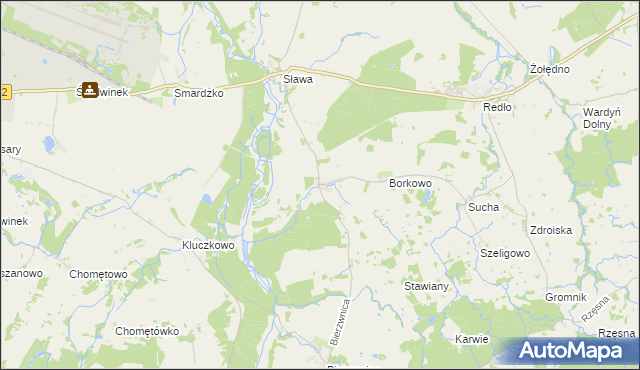 mapa Cieszeniewo, Cieszeniewo na mapie Targeo