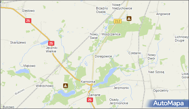 mapa Doręgowice, Doręgowice na mapie Targeo