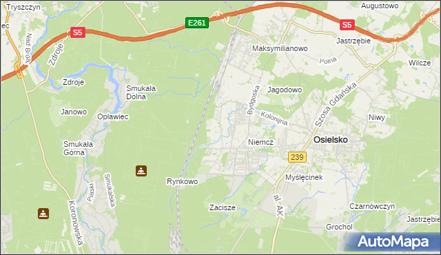 mapa Jagodowo Leśniczówka, Jagodowo Leśniczówka na mapie Targeo