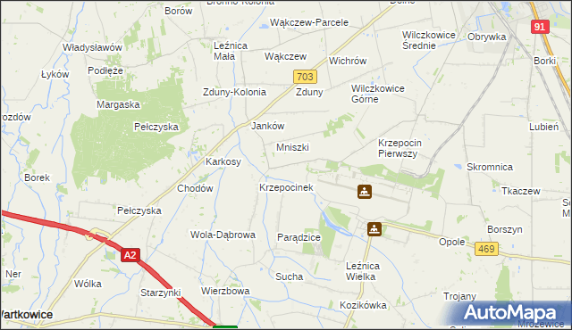 mapa Krzepocin Drugi, Krzepocin Drugi na mapie Targeo