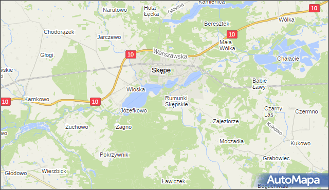 mapa Rumunki Skępskie, Rumunki Skępskie na mapie Targeo