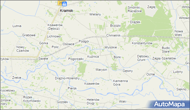 mapa Barce, Barce na mapie Targeo