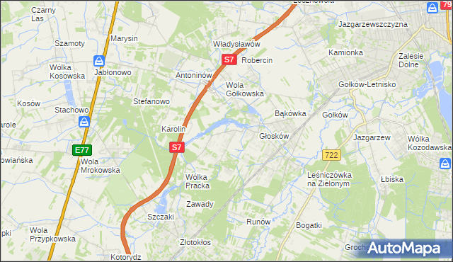 mapa Baszkówka, Baszkówka na mapie Targeo