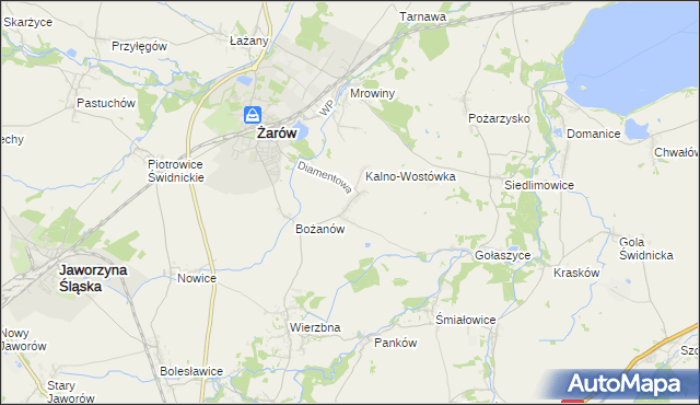 mapa Kalno, Kalno na mapie Targeo