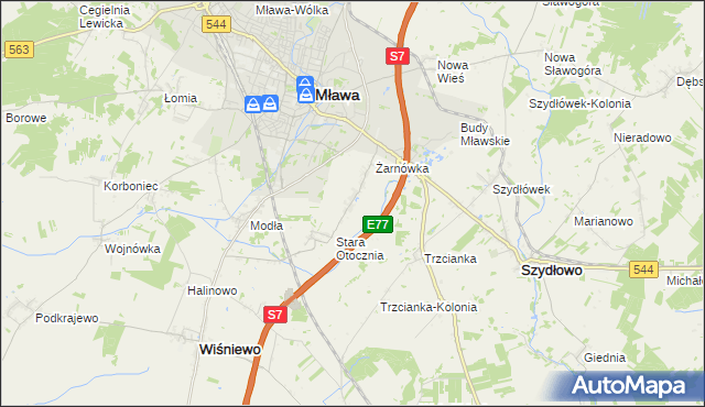 mapa Nowa Otocznia, Nowa Otocznia na mapie Targeo