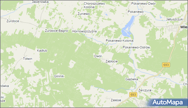 mapa Dwór gmina Nurzec-Stacja, Dwór gmina Nurzec-Stacja na mapie Targeo